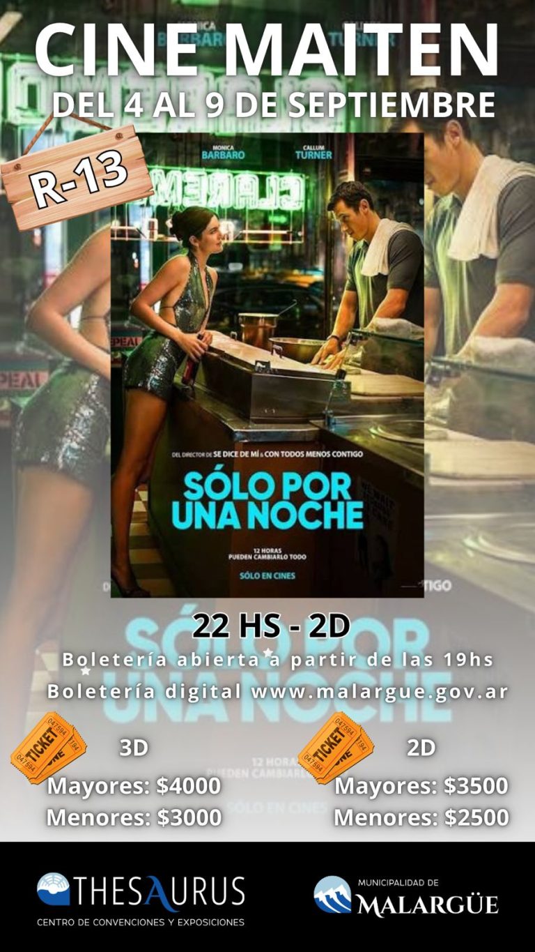 del 4 al 9 septiembre - cine 22 hs
