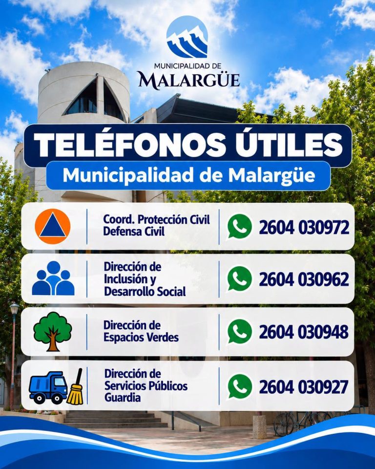 telefonos utiles municipalidad